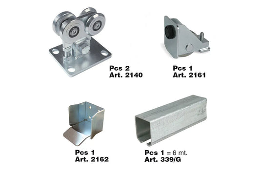 IBFM Art. 2140KIT Kit per Cancelli Autoportanti tipo Leggero a 4 Ruote