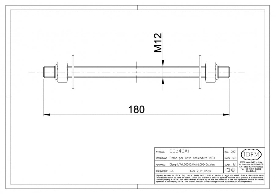 IBFM Art. 540/AI Sicurezza Anticaduta