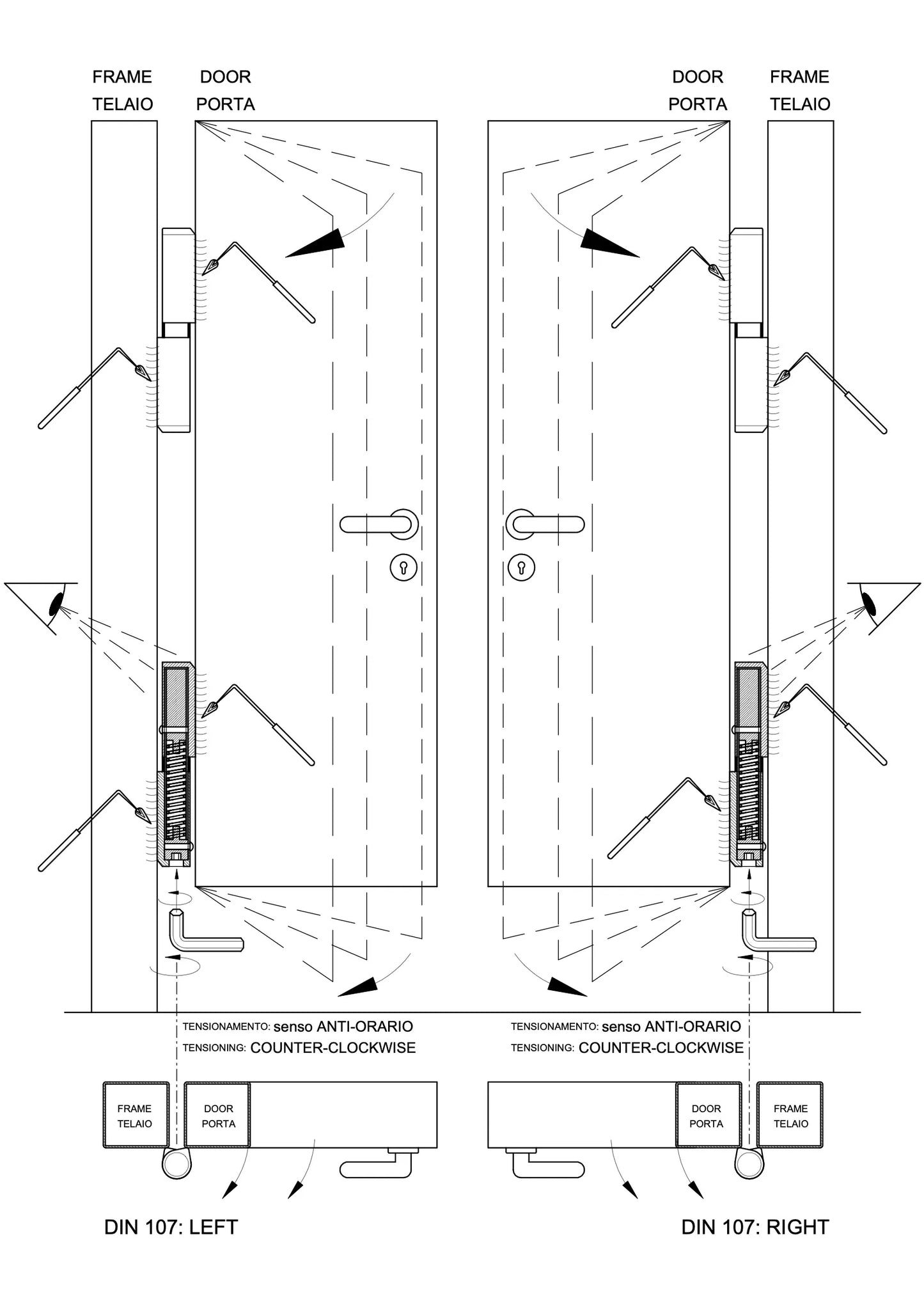 IBFM Art. 415/M-KIT Kit Cerniera a Goccia con Molla